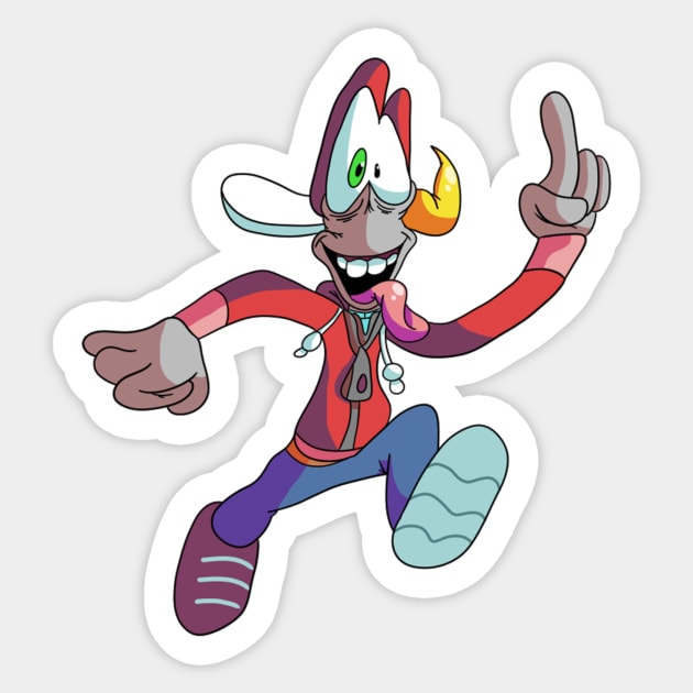 Shadow-Man Sticker by BrandonsBacon